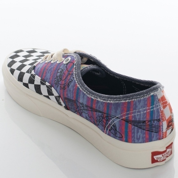 NWT & Box Vans X Stranger Things Authentic Multi/Marshmallow 5 Men 6.5 Women - Picture 2 of 16